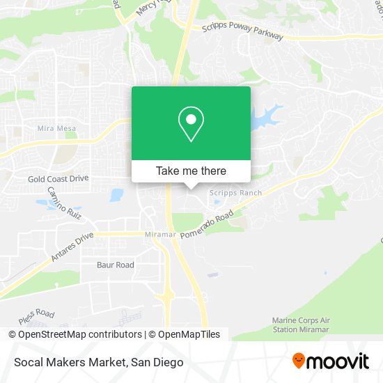 Socal Makers Market map