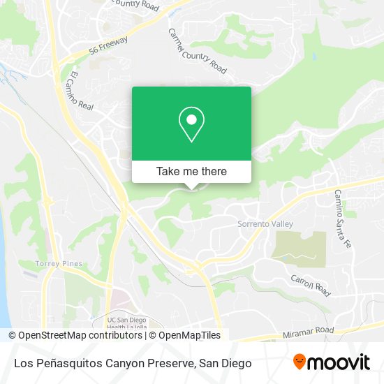 Los Peñasquitos Canyon Preserve map