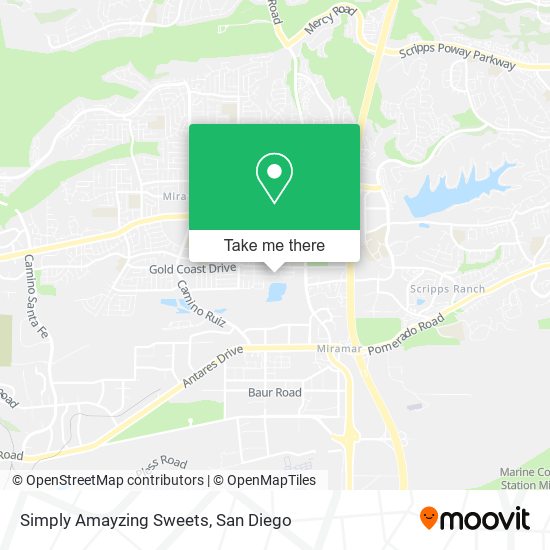 Simply Amayzing Sweets map