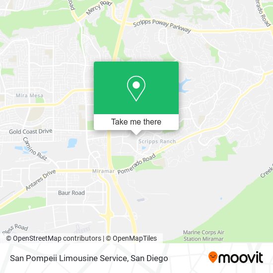 San Pompeii Limousine Service map