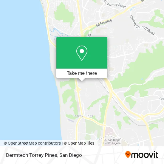 Mapa de Dermtech Torrey Pines