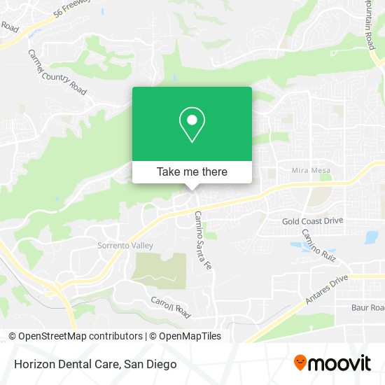 Mapa de Horizon Dental Care