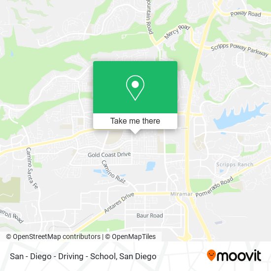 San - Diego - Driving - School map