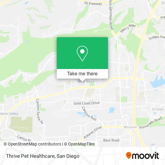 Thrive Pet Healthcare map