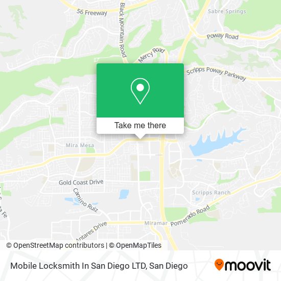 Mapa de Mobile Locksmith In San Diego LTD