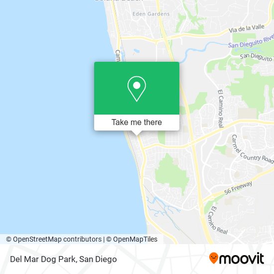 Mapa de Del Mar Dog Park