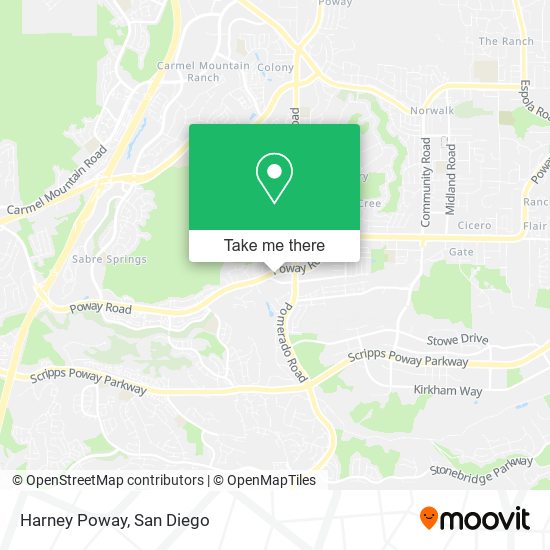 Harney Poway map