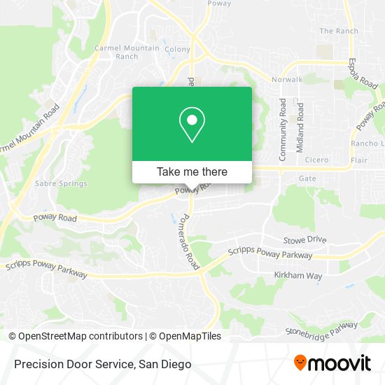 Precision Door Service map