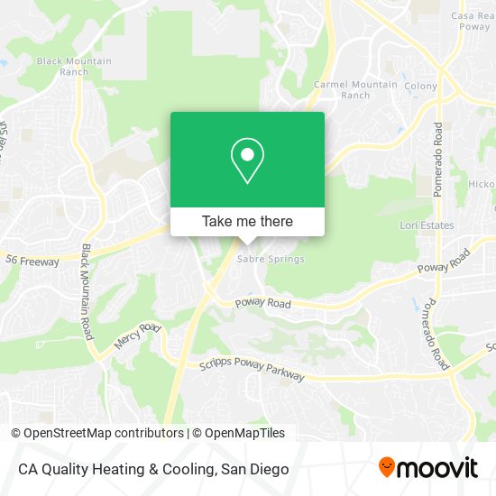 CA Quality Heating & Cooling map