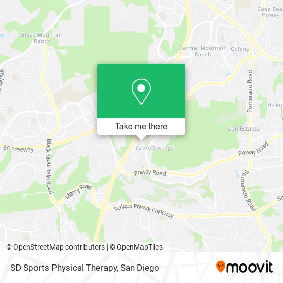 SD Sports Physical Therapy map