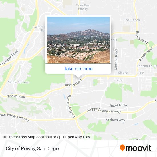 Mapa de City of Poway