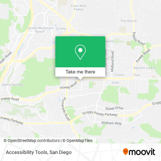 Accessibility Tools map
