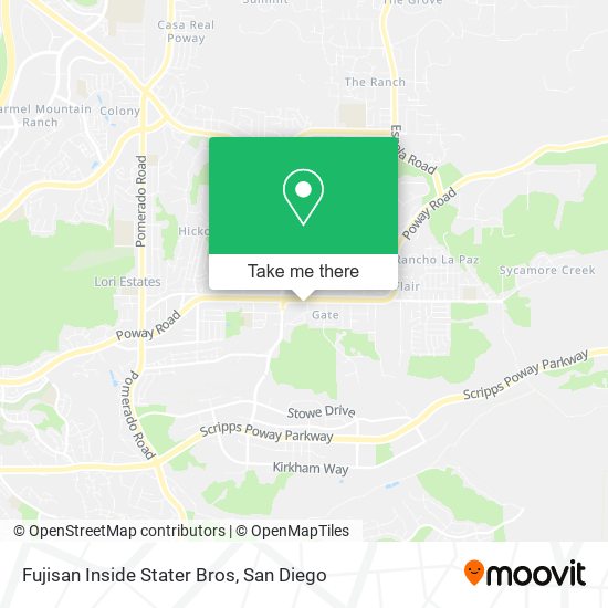 Fujisan Inside Stater Bros map