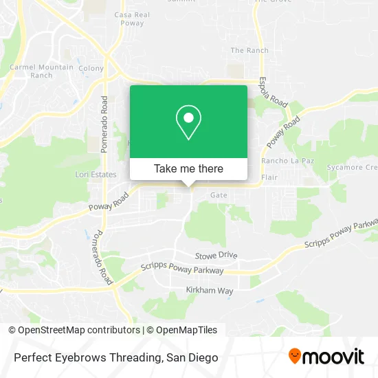Mapa de Perfect Eyebrows Threading