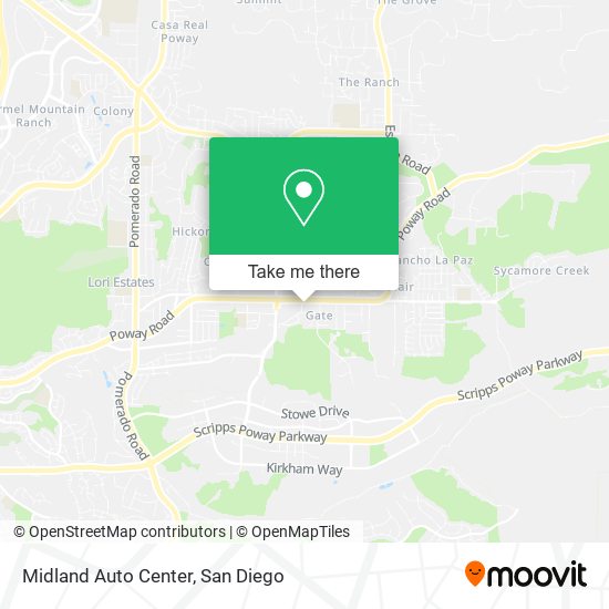 Midland Auto Center map