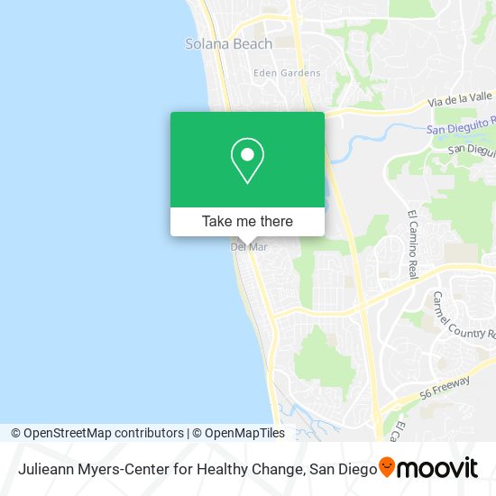 Mapa de Julieann Myers-Center for Healthy Change