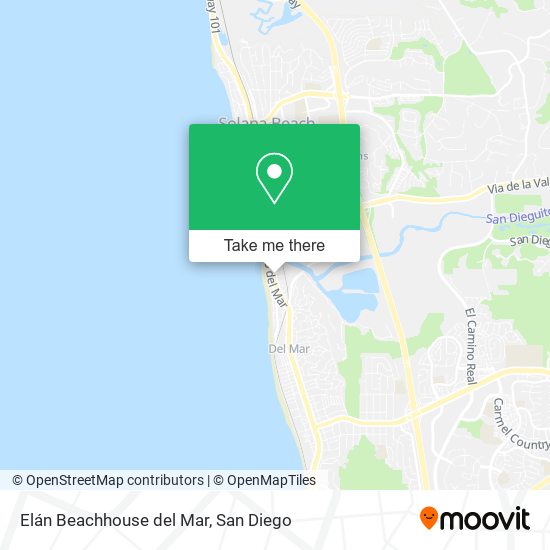 Elán Beachhouse del Mar map
