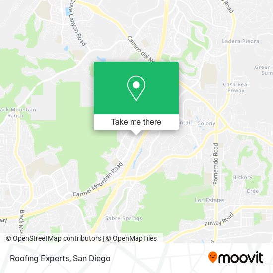 Roofing Experts map