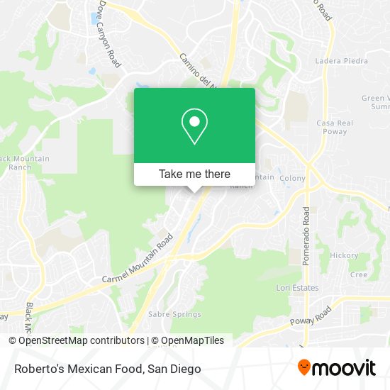 Mapa de Roberto's Mexican Food