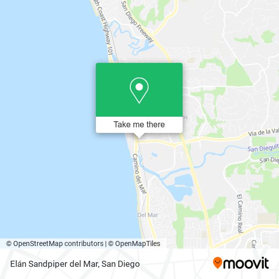 Mapa de Elán Sandpiper del Mar
