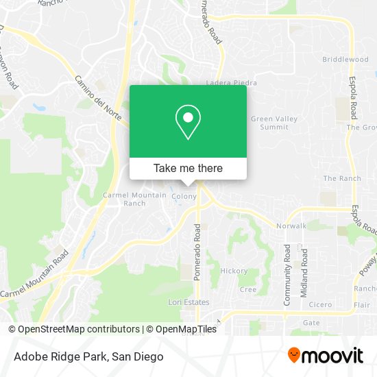 Mapa de Adobe Ridge Park