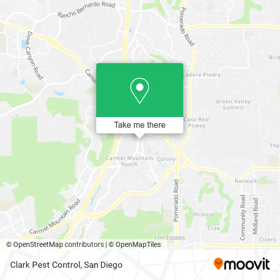 Clark Pest Control map