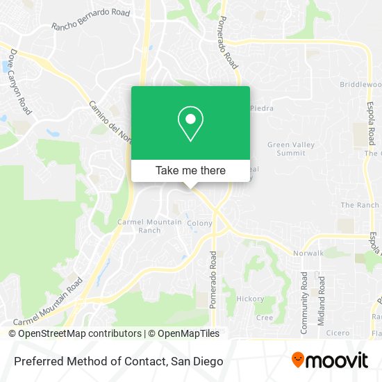 Preferred Method of Contact map