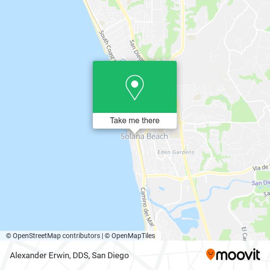 Mapa de Alexander Erwin, DDS