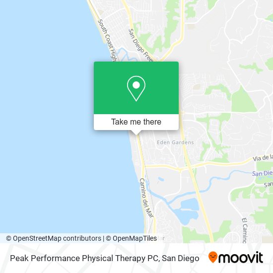 Mapa de Peak Performance Physical Therapy PC