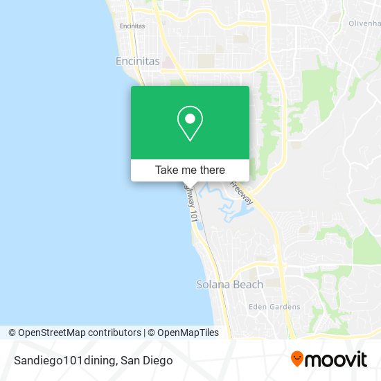 Mapa de Sandiego101dining