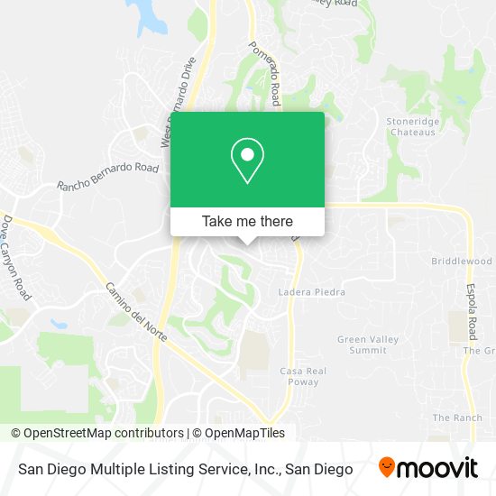 San Diego Multiple Listing Service, Inc. map