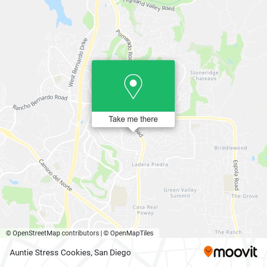 Auntie Stress Cookies map