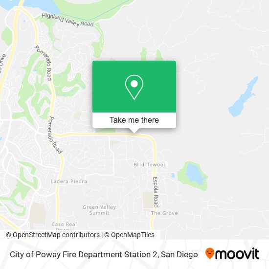 City of Poway Fire Department Station 2 map