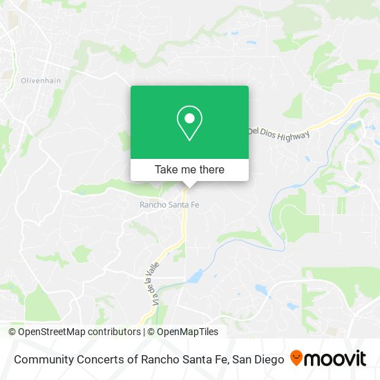 Community Concerts of Rancho Santa Fe map
