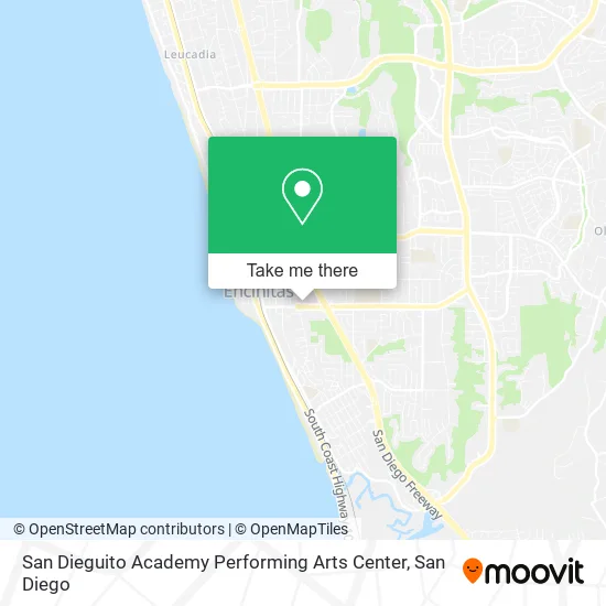 Mapa de San Dieguito Academy Performing Arts Center