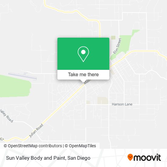 Mapa de Sun Valley Body and Paint