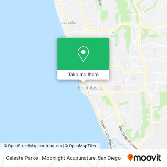 Celeste Parke - Moonlight Acupuncture map