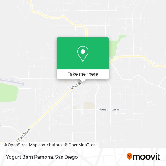 Yogurt Barn Ramona map