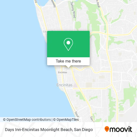 Days Inn-Encinitas Moonlight Beach map