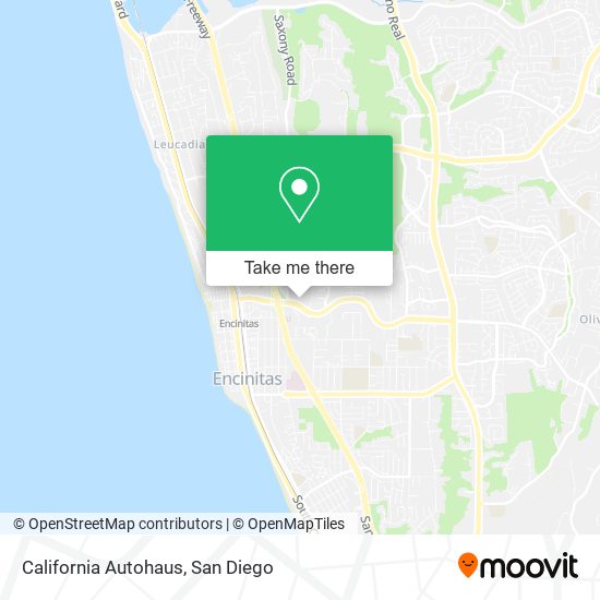 California Autohaus map