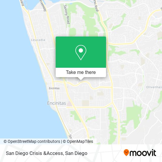 Mapa de San Diego Crisis &Access