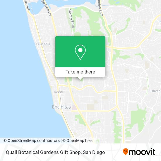 Quail Botanical Gardens Gift Shop map