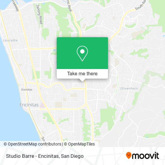 Mapa de Studio Barre - Encinitas