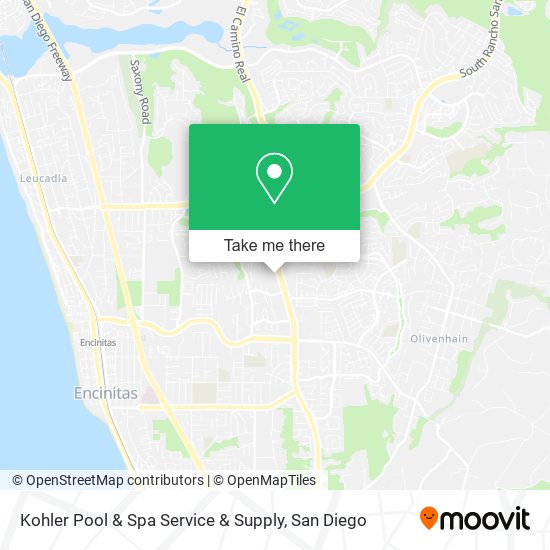 Mapa de Kohler Pool & Spa Service & Supply