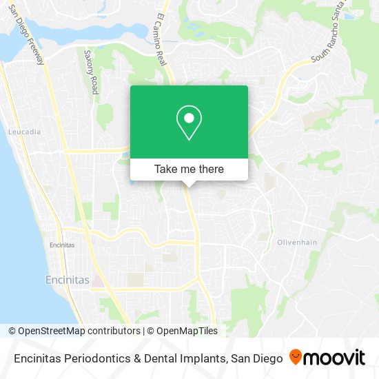 Mapa de Encinitas Periodontics & Dental Implants