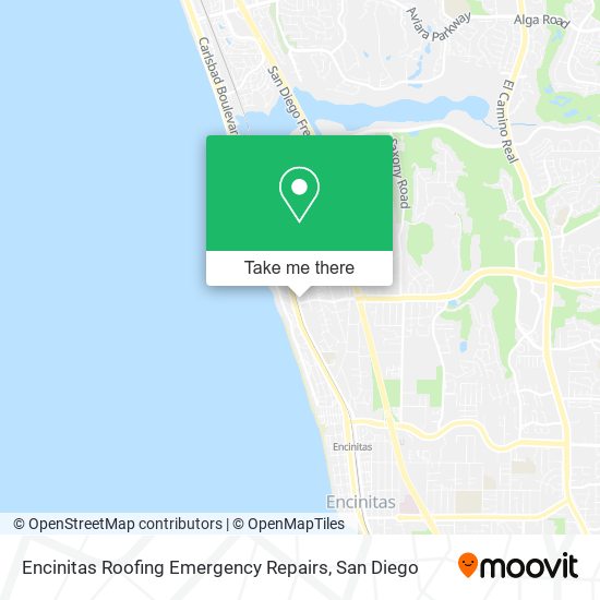 Encinitas Roofing Emergency Repairs map