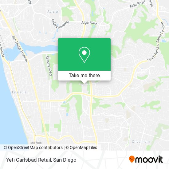 Yeti Carlsbad Retail map