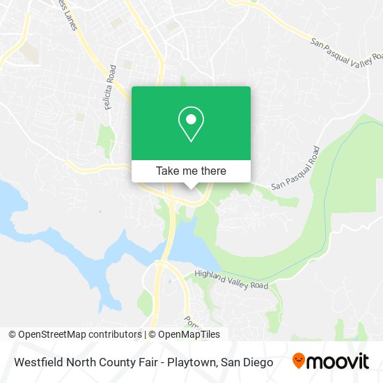 Mapa de Westfield North County Fair - Playtown