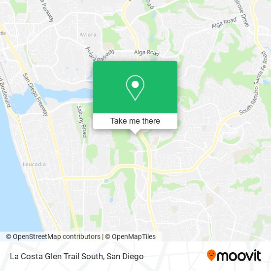 Mapa de La Costa Glen Trail South