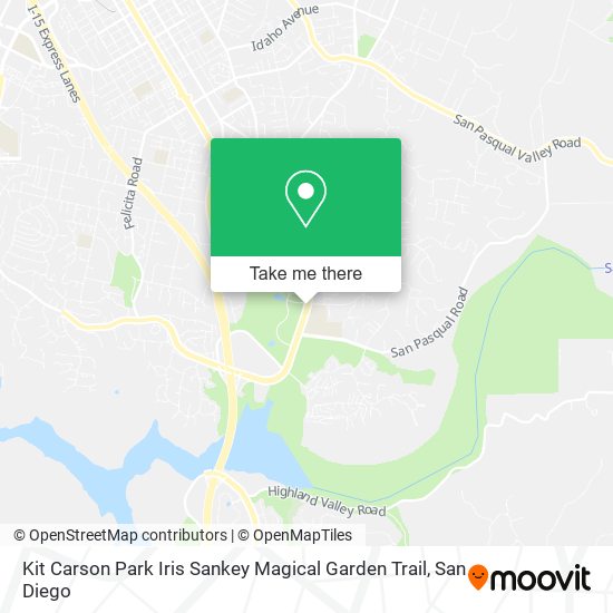Kit Carson Park Iris Sankey Magical Garden Trail map